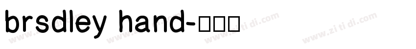 brsdley hand字体转换
